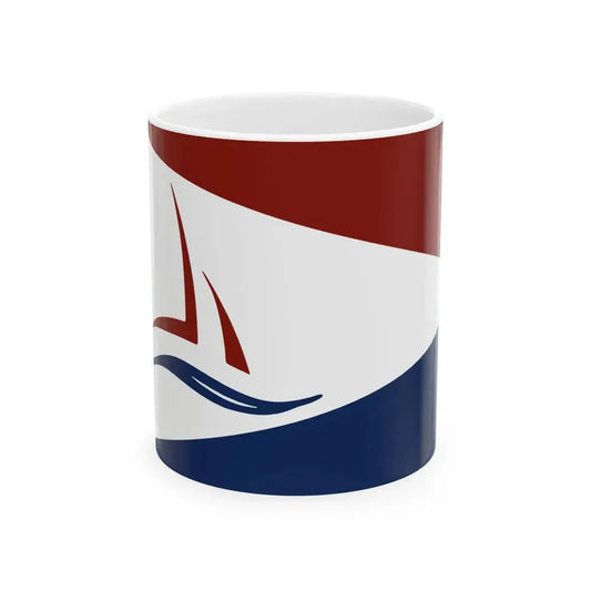 Flag of National Harbor Maryland (United States) White Coffee Mug 11oz - Go Mug Yourself