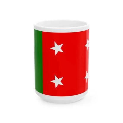 Flag of National Party Balochistan (Pakistan) White Coffee Mug 15oz - Go Mug Yourself