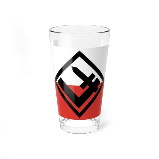 Flag of National Revival of Poland (Poland) Pint Glass 16oz 16oz - Go Mug Yourself
