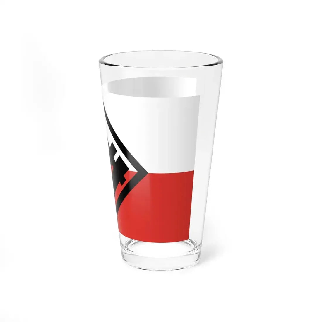 Flag of National Revival of Poland (Poland) Pint Glass 16oz - Go Mug Yourself