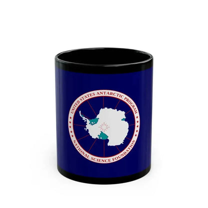 Flag of National Science Foundation Antarctic Program 2 - Black Coffee Mug 11oz - Go Mug Yourself