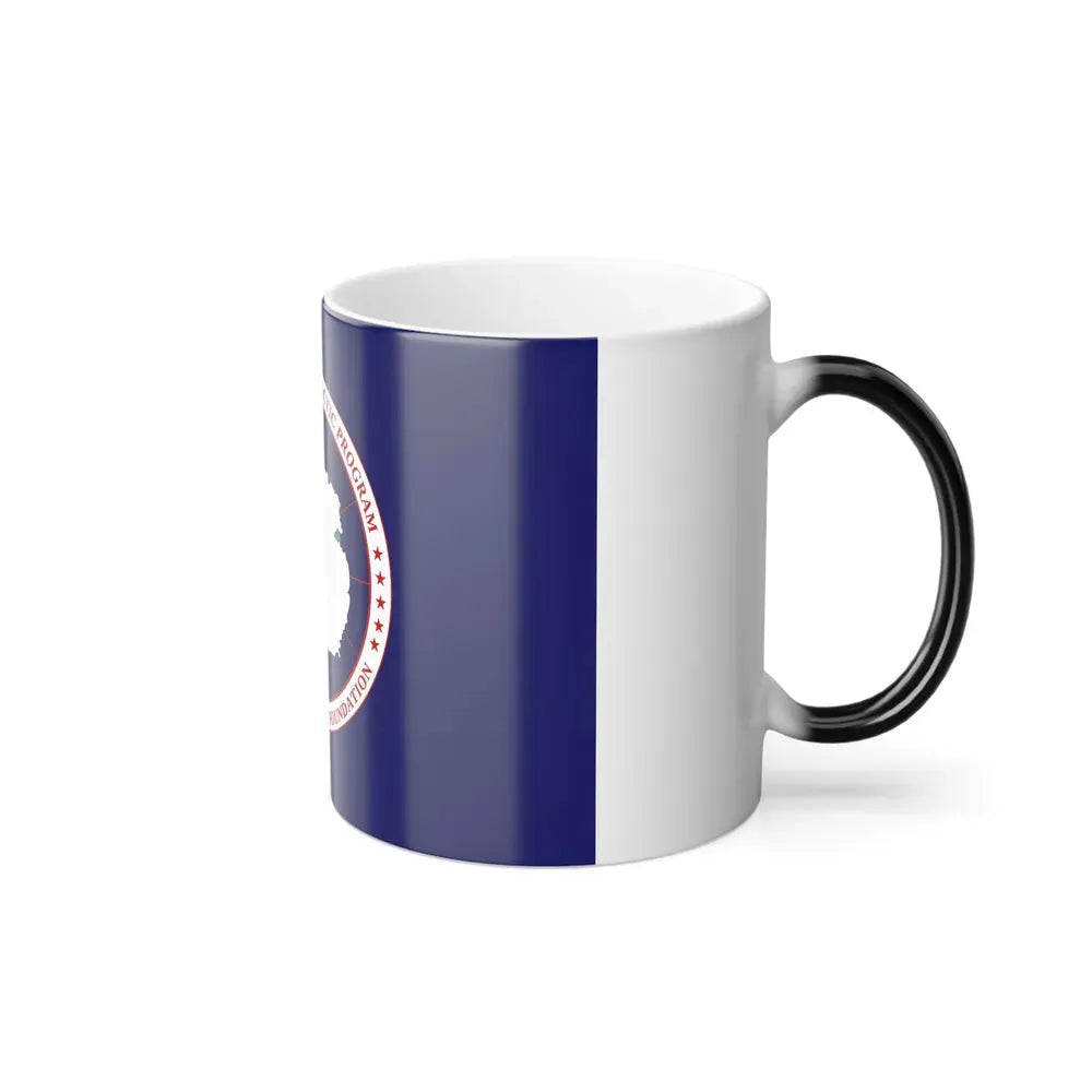 Flag of National Science Foundation Antarctic Program 2 - Color Changing Coffee Mug - Go Mug Yourself