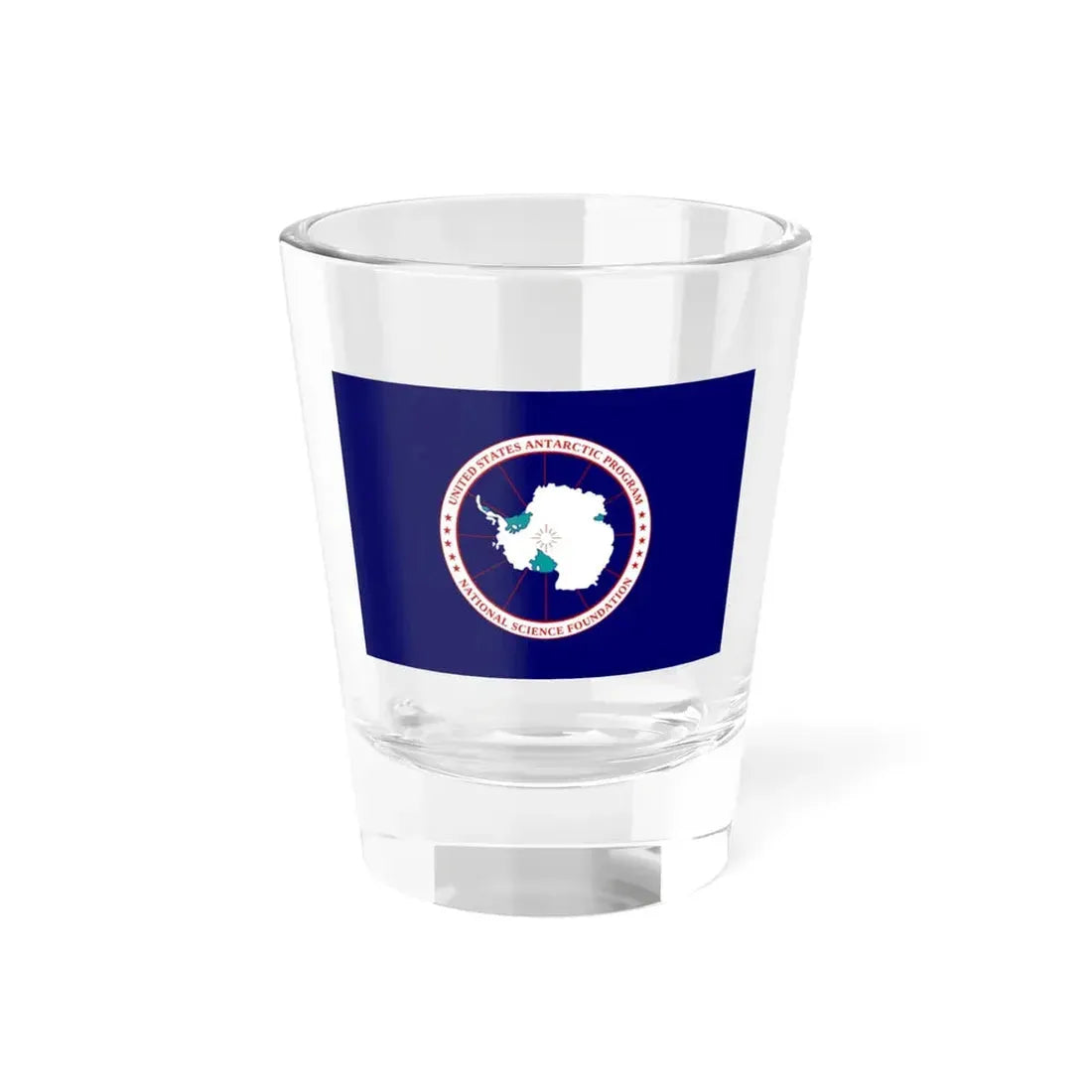 Flag of National Science Foundation Antarctic Program 2 - Shot Glass 1.5oz 1.5oz - Go Mug Yourself