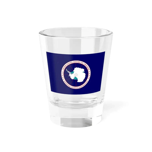 Flag of National Science Foundation Antarctic Program 2 - Shot Glass 1.5oz 1.5oz - Go Mug Yourself