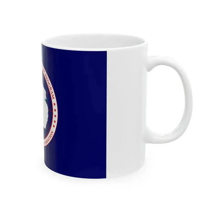 Flag of National Science Foundation Antarctic Program 2 - White Coffee Mug - Go Mug Yourself