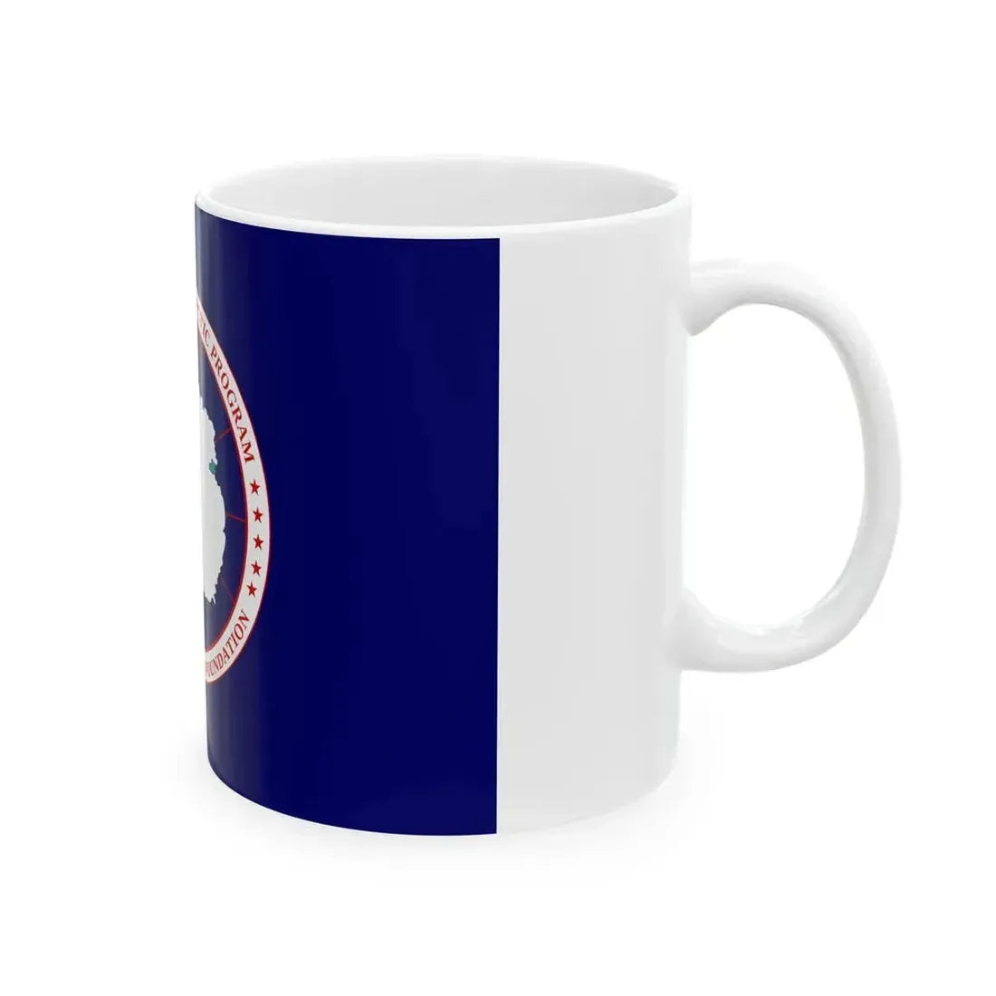 Flag of National Science Foundation Antarctic Program 2 - White Coffee Mug - Go Mug Yourself