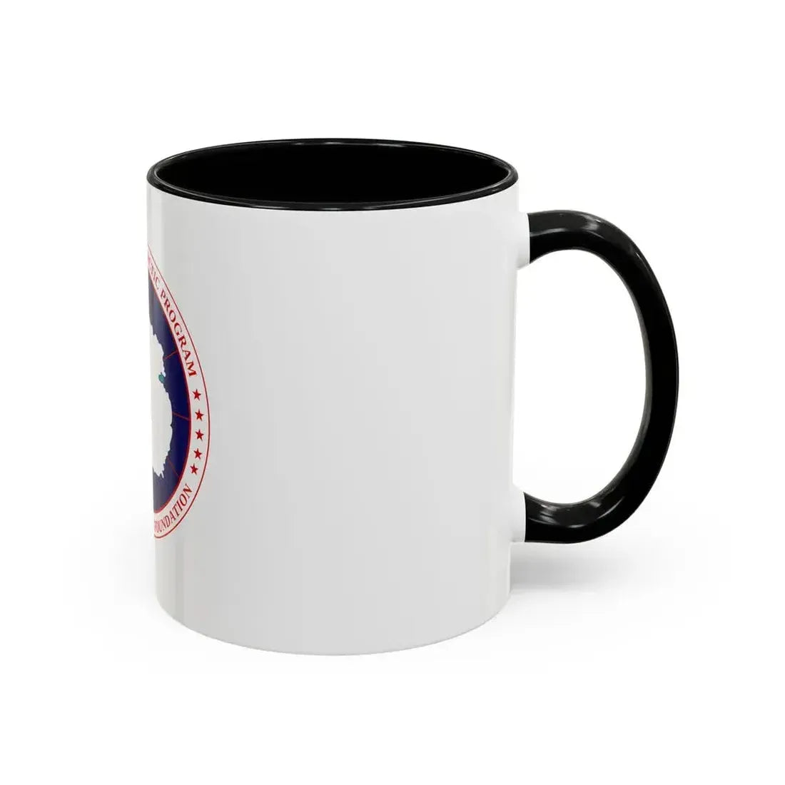 Flag of National Science Foundation Antarctic Program - Accent Coffee Mug - Go Mug Yourself