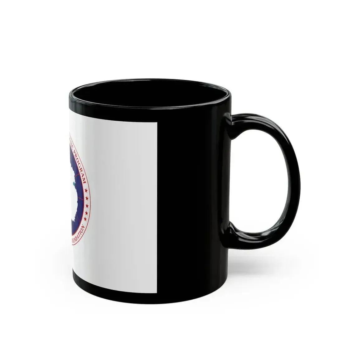 Flag of National Science Foundation Antarctic Program - Black Coffee Mug - Go Mug Yourself