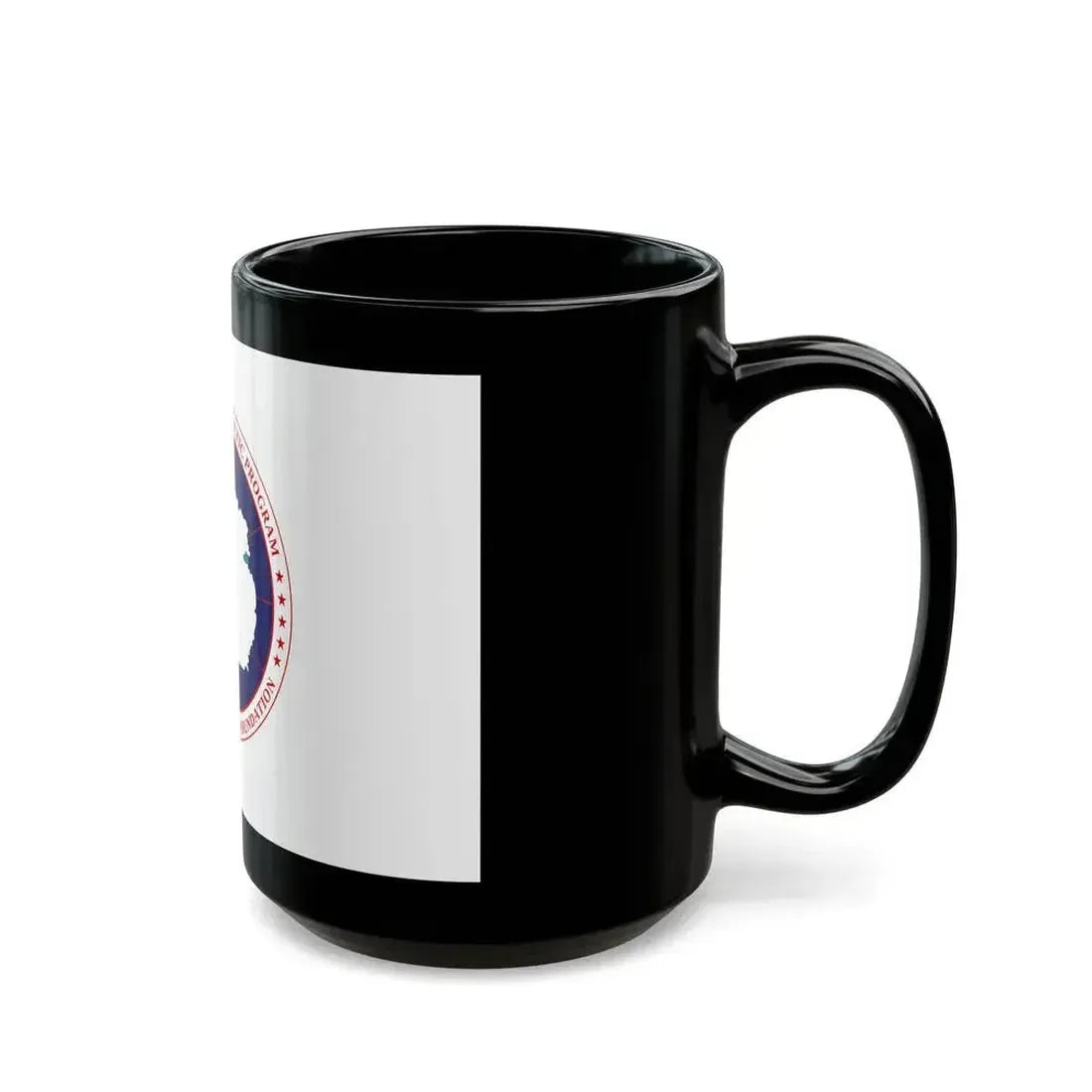 Flag of National Science Foundation Antarctic Program - Black Coffee Mug - Go Mug Yourself