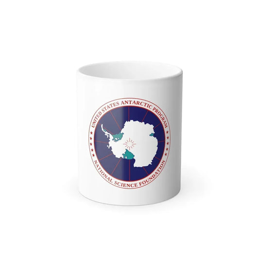 Flag of National Science Foundation Antarctic Program - Color Changing Coffee Mug 11oz - Go Mug Yourself