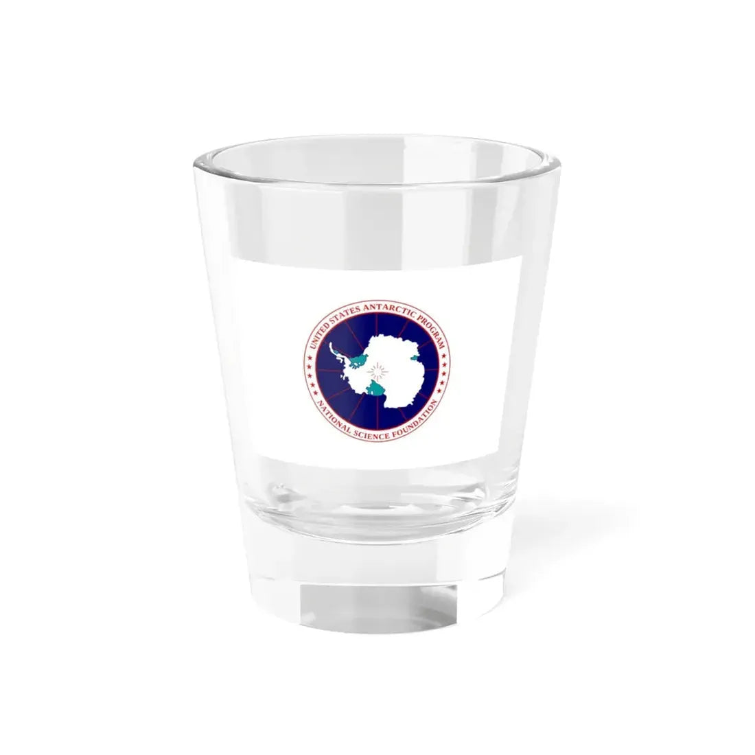 Flag of National Science Foundation Antarctic Program - Shot Glass 1.5oz 1.5oz - Go Mug Yourself