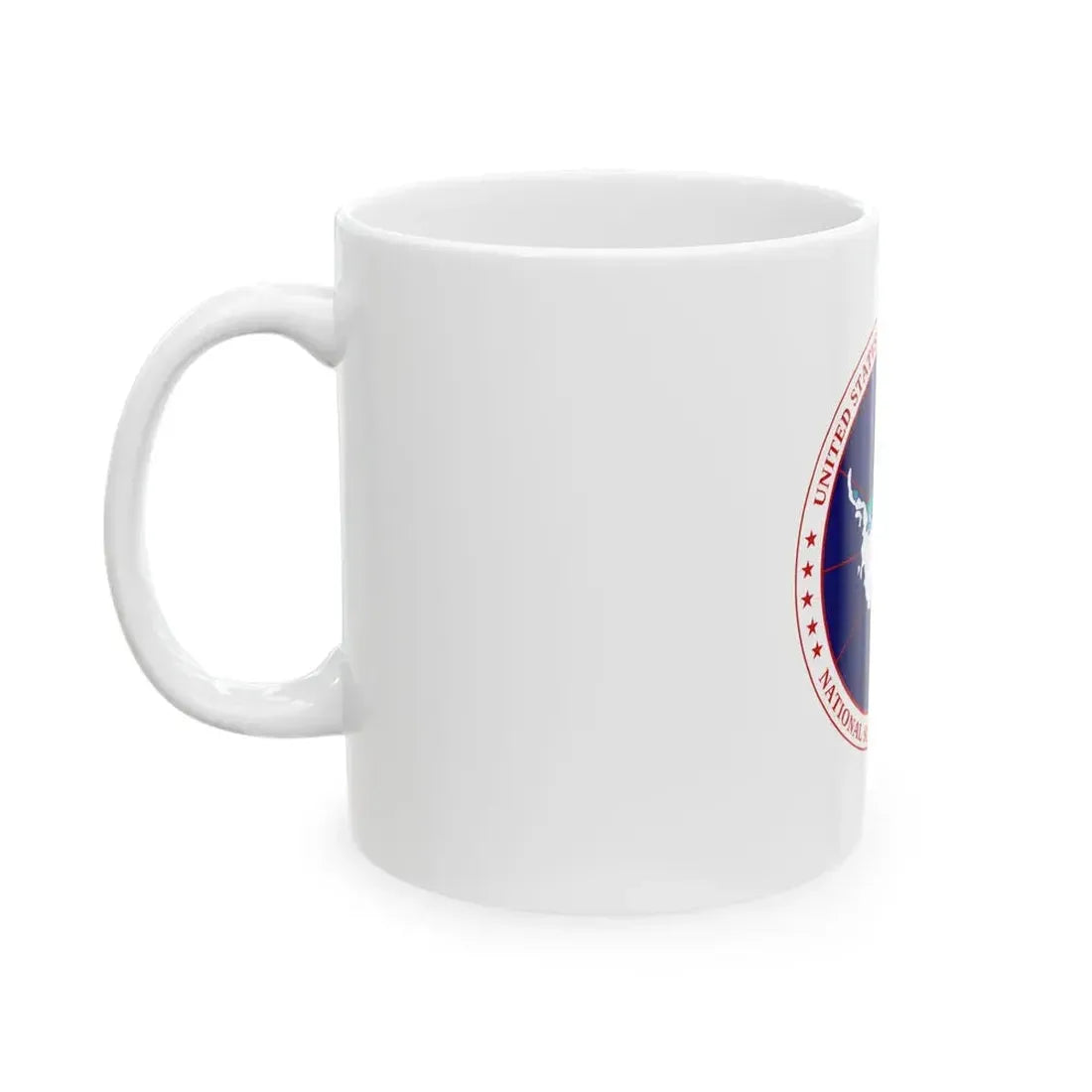 Flag of National Science Foundation Antarctic Program - White Coffee Mug - Go Mug Yourself