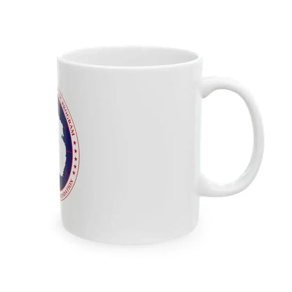 Flag of National Science Foundation Antarctic Program - White Coffee Mug - Go Mug Yourself