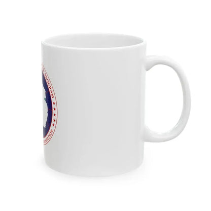 Flag of National Science Foundation Antarctic Program - White Coffee Mug - Go Mug Yourself