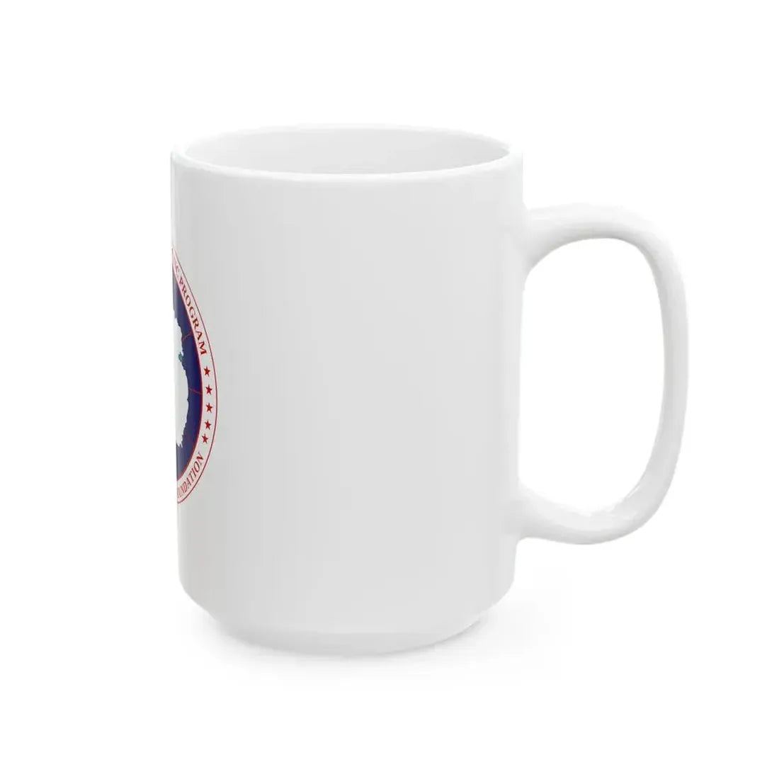 Flag of National Science Foundation Antarctic Program - White Coffee Mug - Go Mug Yourself