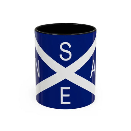 Flag of National Scottish Antarctic Expedition - Accent Coffee Mug 11oz Black - Go Mug Yourself