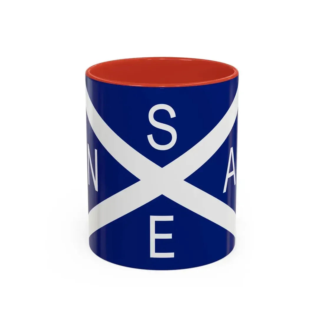 Flag of National Scottish Antarctic Expedition - Accent Coffee Mug 11oz Red - Go Mug Yourself