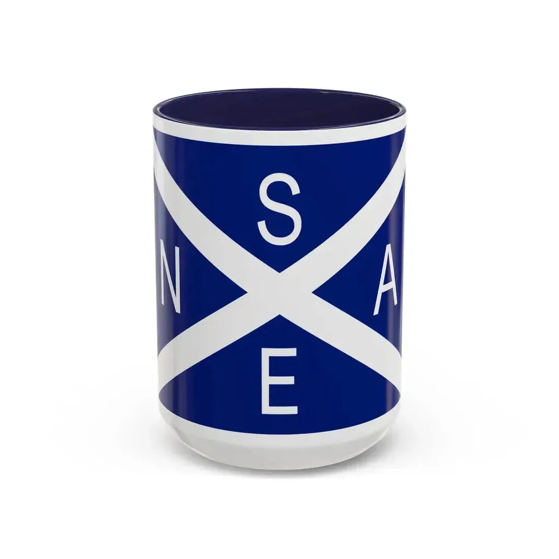 Flag of National Scottish Antarctic Expedition - Accent Coffee Mug 15oz Navy - Go Mug Yourself