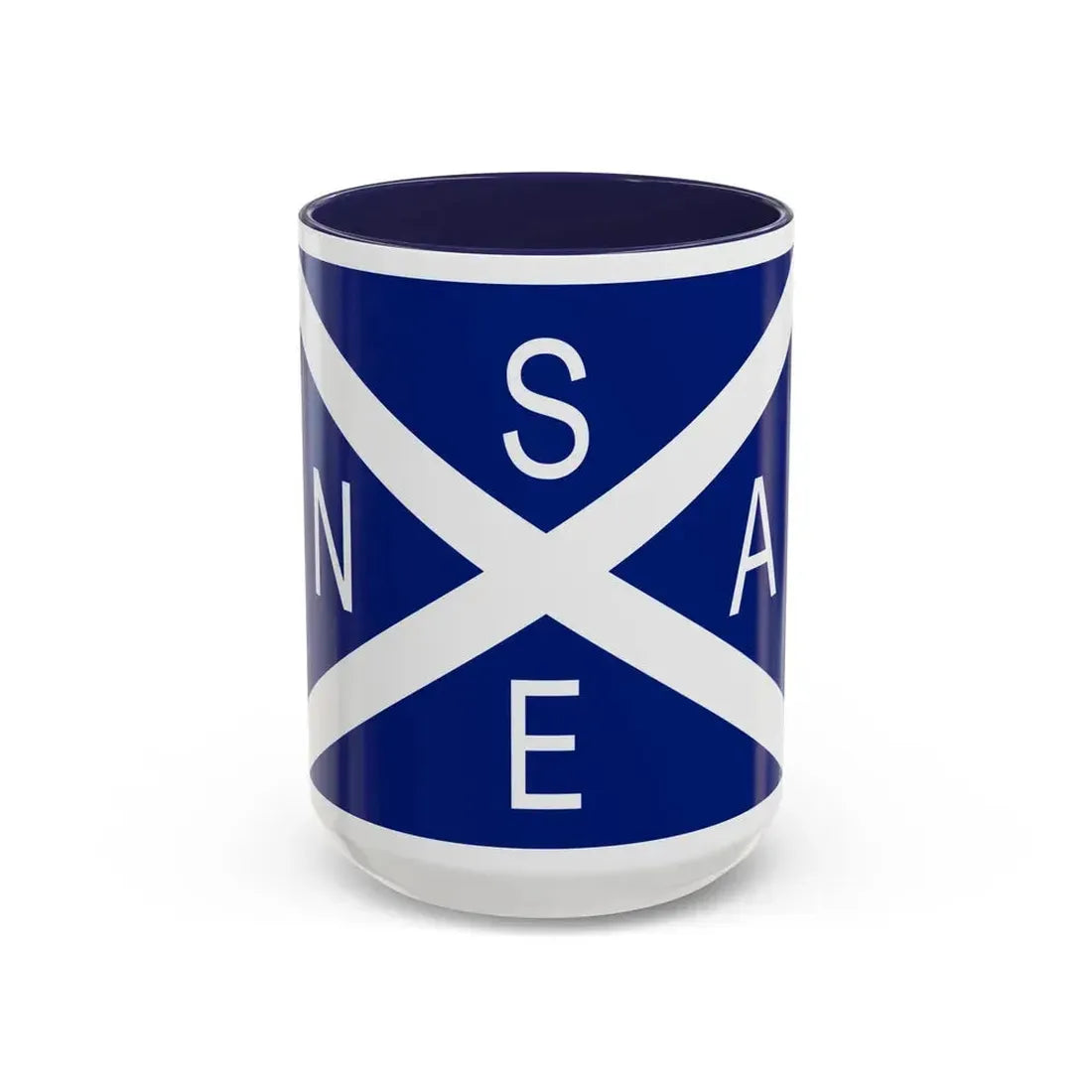 Flag of National Scottish Antarctic Expedition - Accent Coffee Mug 15oz Navy - Go Mug Yourself