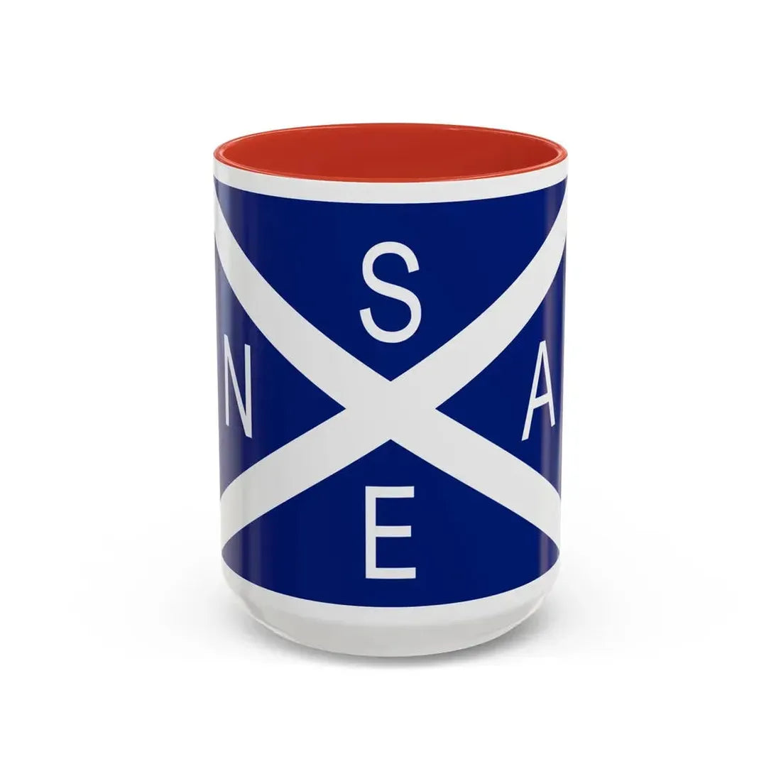 Flag of National Scottish Antarctic Expedition - Accent Coffee Mug 15oz Red - Go Mug Yourself