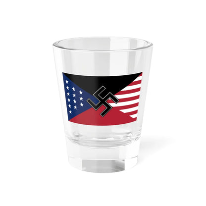 Flag of National Socialist Movement United States without lettering (United States) Shot Glass 1.5oz 1.5oz - Go Mug Yourself
