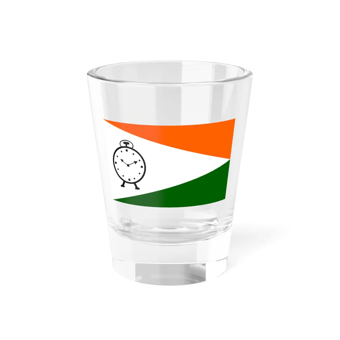 Flag of Nationalist Congress Party (India) Shot Glass 1.5oz 1.5oz - Go Mug Yourself