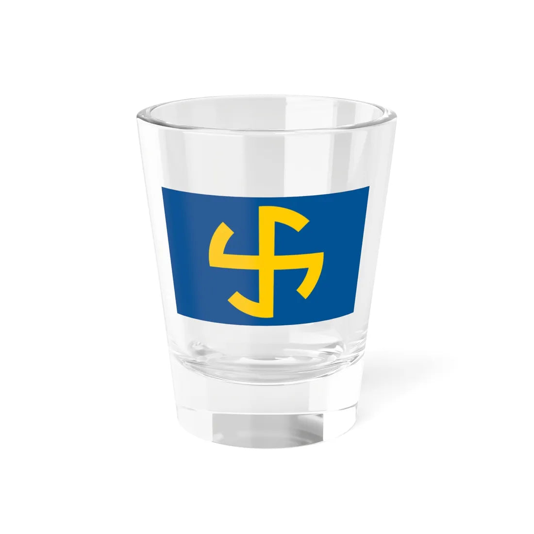 Flag of Nationalsocialistiska blocket (Sweden) Shot Glass 1.5oz 1.5oz - Go Mug Yourself