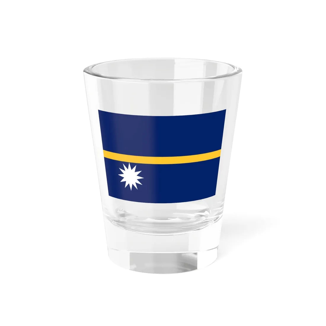 Flag of Nauru 3-2 (Nauru) Shot Glass 1.5oz 1.5oz - Go Mug Yourself
