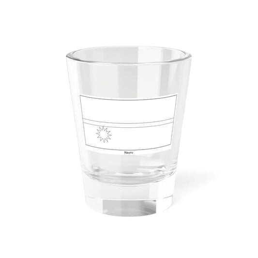 Flag of Nauru colouring page (Nauru) Shot Glass 1.5oz 1.5oz - Go Mug Yourself