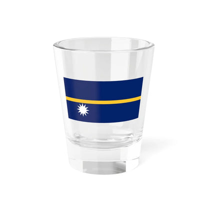 Flag of Nauru (Nauru) Shot Glass 1.5oz 1.5oz - Go Mug Yourself