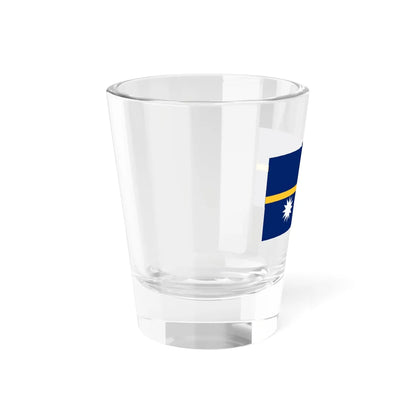 Flag of Nauru (Nauru) Shot Glass 1.5oz - Go Mug Yourself