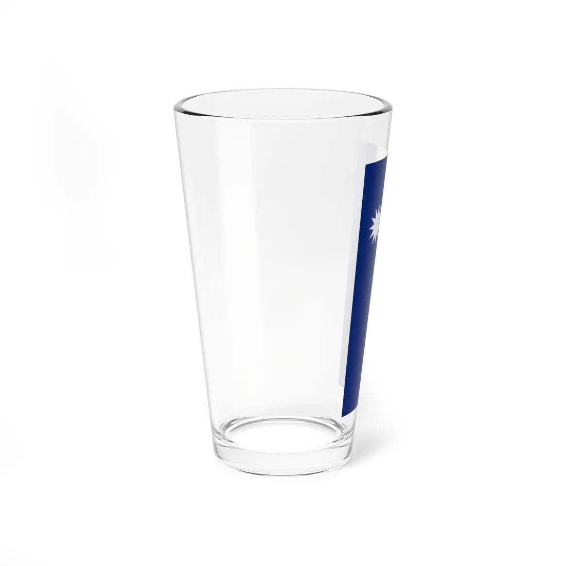 Flag of Nauru vertical (Nauru) Pint Glass 16oz - Go Mug Yourself