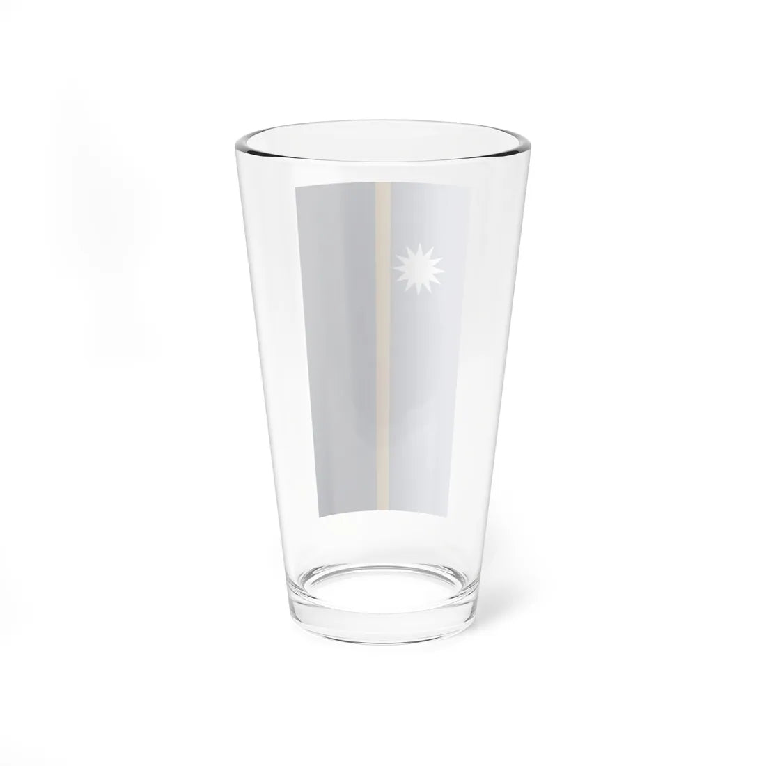 Flag of Nauru vertical (Nauru) Pint Glass 16oz - Go Mug Yourself