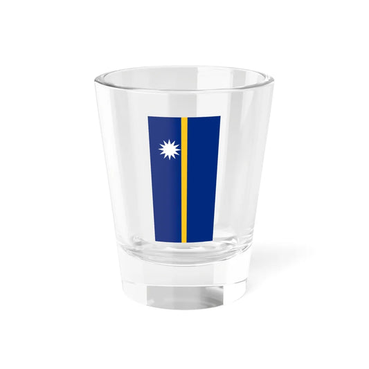 Flag of Nauru vertical (Nauru) Shot Glass 1.5oz 1.5oz - Go Mug Yourself