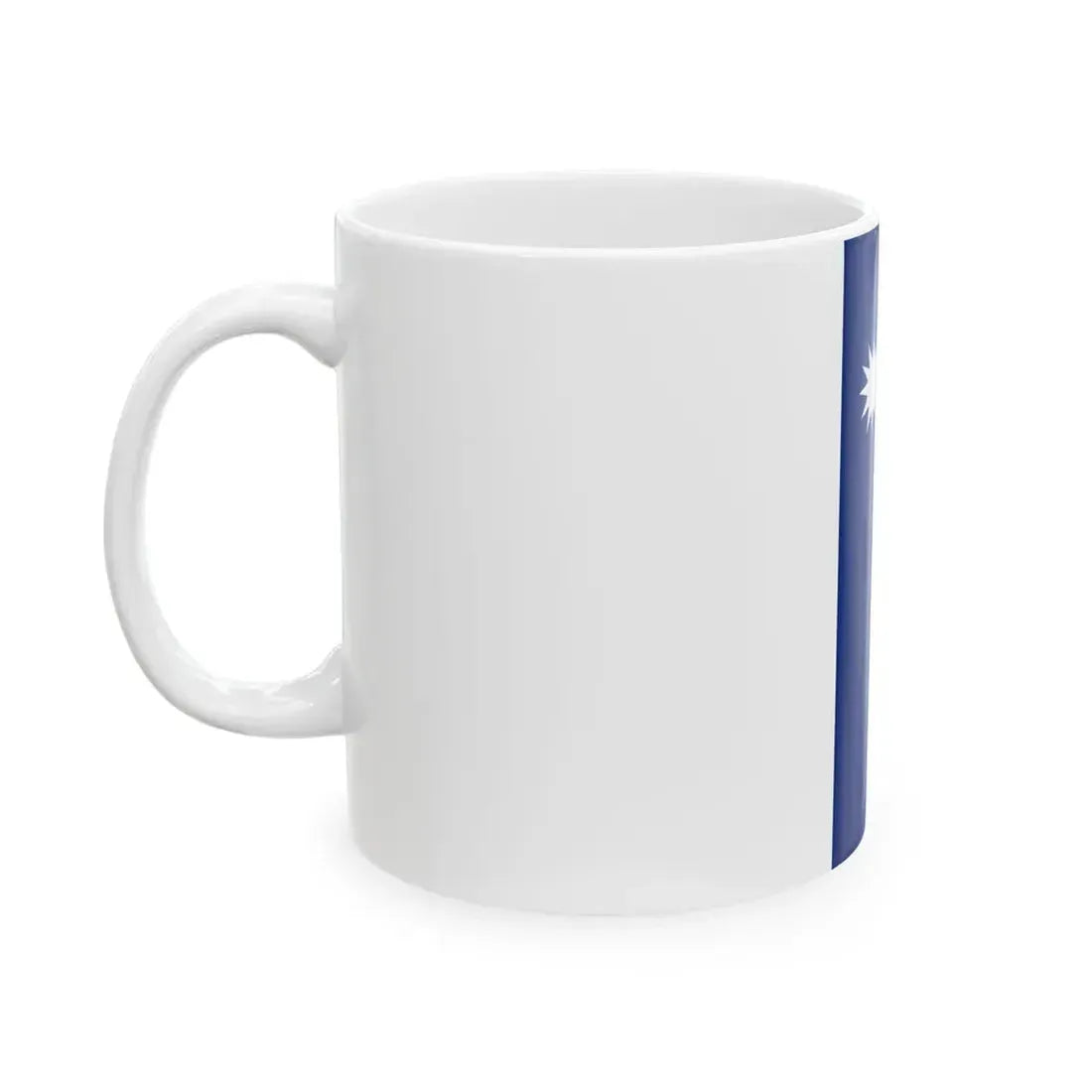 Flag of Nauru vertical (Nauru) White Coffee Mug - Go Mug Yourself