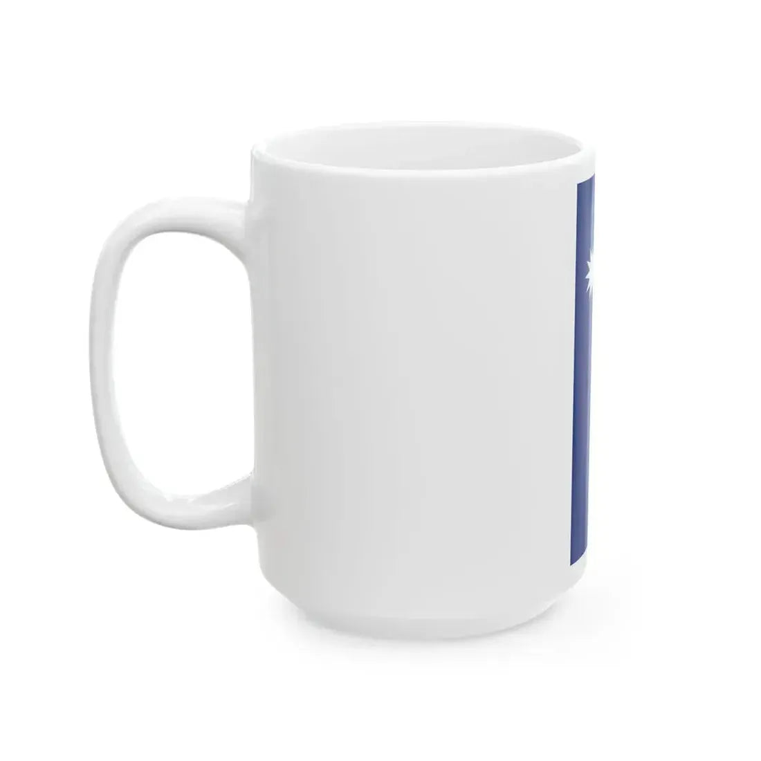 Flag of Nauru vertical (Nauru) White Coffee Mug - Go Mug Yourself
