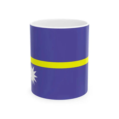Flag of Nauru WFB 2000 (Nauru) White Coffee Mug 11oz - Go Mug Yourself