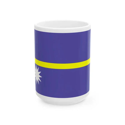 Flag of Nauru WFB 2000 (Nauru) White Coffee Mug 15oz - Go Mug Yourself