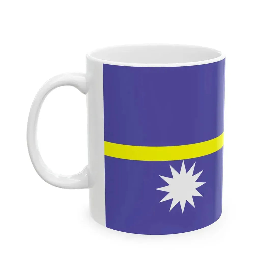 Flag of Nauru WFB 2000 (Nauru) White Coffee Mug - Go Mug Yourself