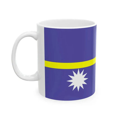 Flag of Nauru WFB 2000 (Nauru) White Coffee Mug - Go Mug Yourself