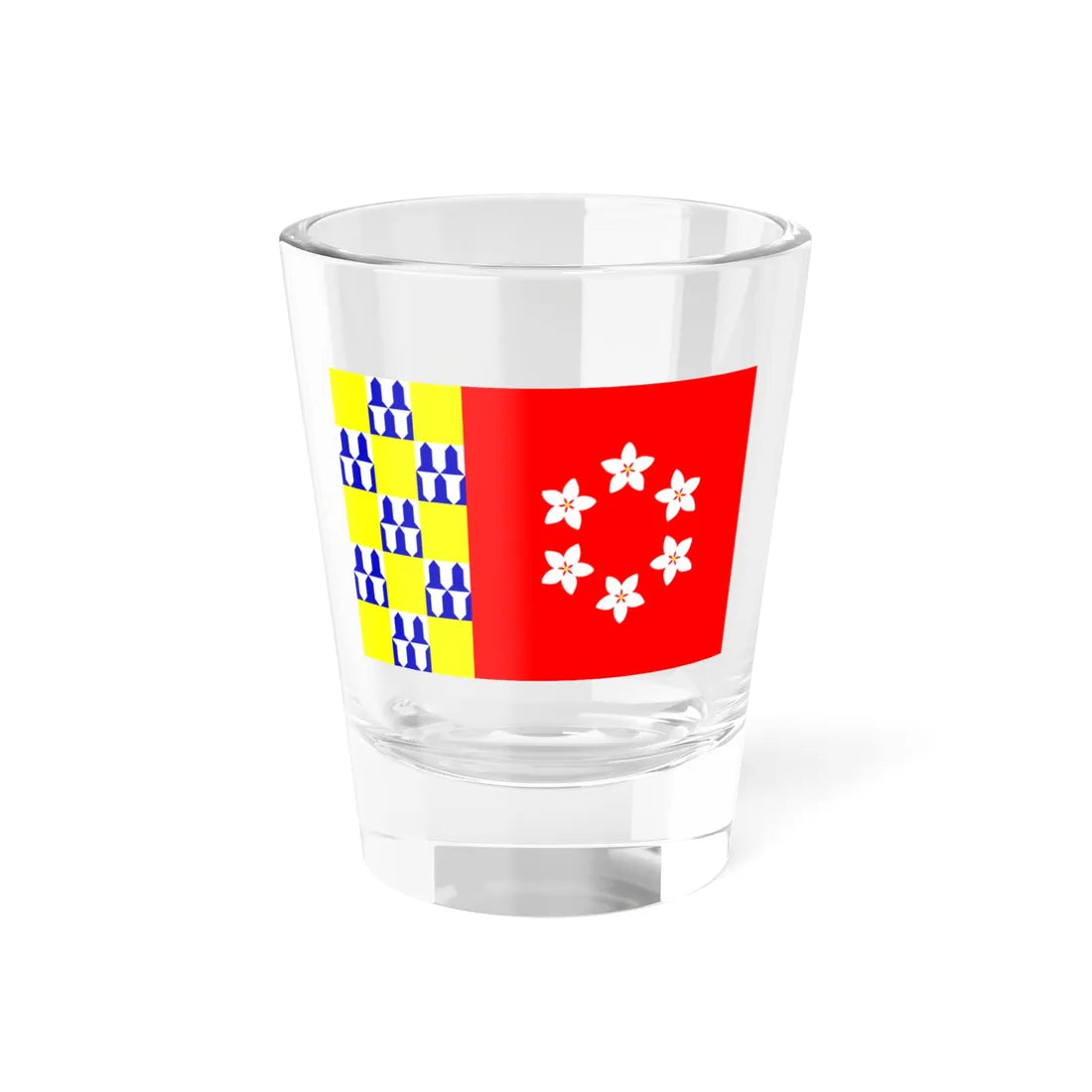 Flag of Nava (Belgium) Shot Glass 1.5oz 1.5oz - Go Mug Yourself