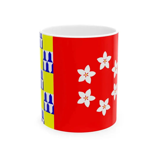 Flag of Nava (Belgium) White Coffee Mug 11oz - Go Mug Yourself