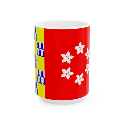 Flag of Nava (Belgium) White Coffee Mug 15oz - Go Mug Yourself