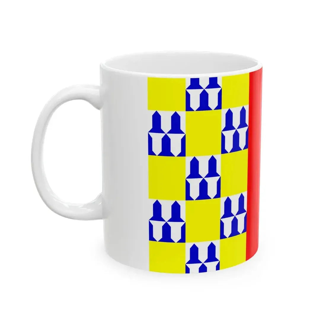Flag of Nava (Belgium) White Coffee Mug - Go Mug Yourself
