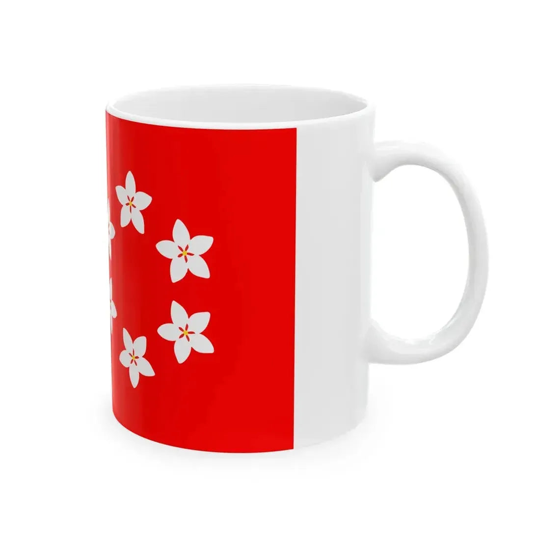 Flag of Nava (Belgium) White Coffee Mug - Go Mug Yourself