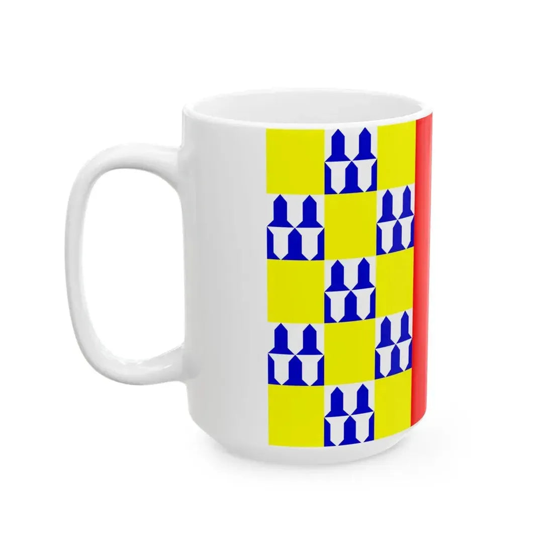 Flag of Nava (Belgium) White Coffee Mug - Go Mug Yourself