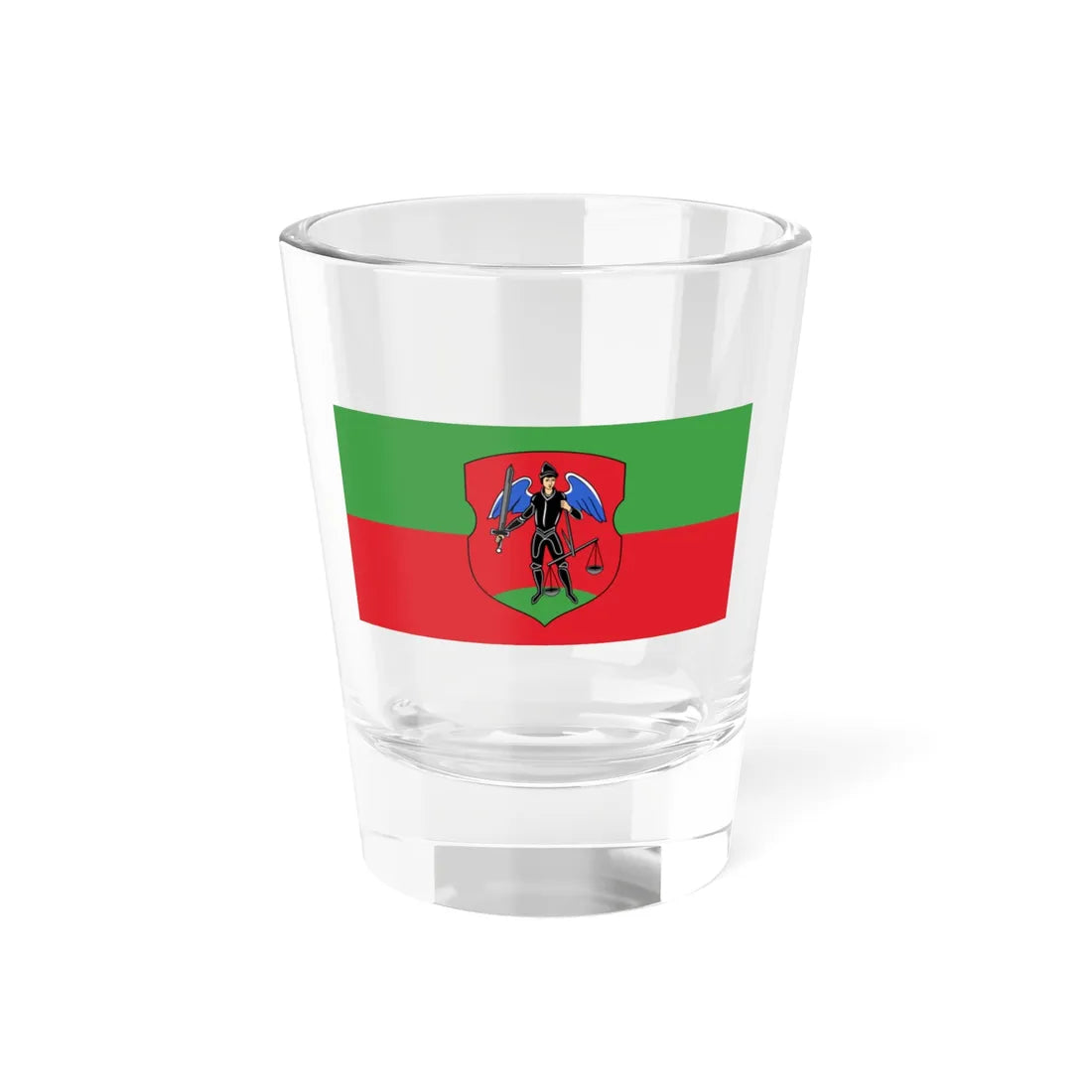 Flag of Navahradak (Belarus) Shot Glass 1.5oz 1.5oz - Go Mug Yourself