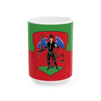 Flag of Navahradak (Belarus) White Coffee Mug 15oz - Go Mug Yourself