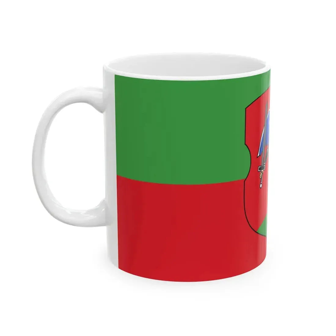 Flag of Navahradak (Belarus) White Coffee Mug - Go Mug Yourself