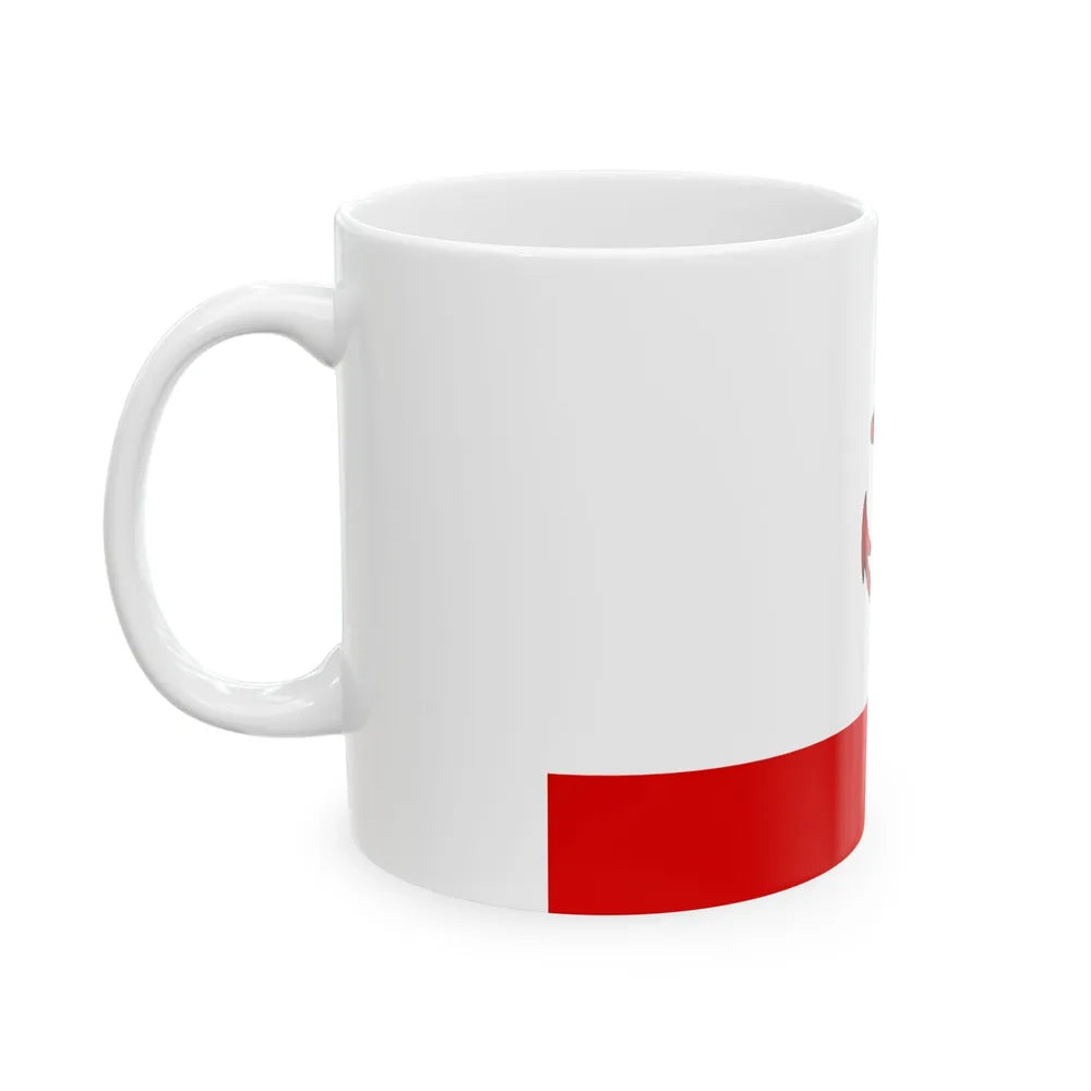 Flag of Naval Base Commander of Cuba (Cuba) White Coffee Mug - Go Mug Yourself